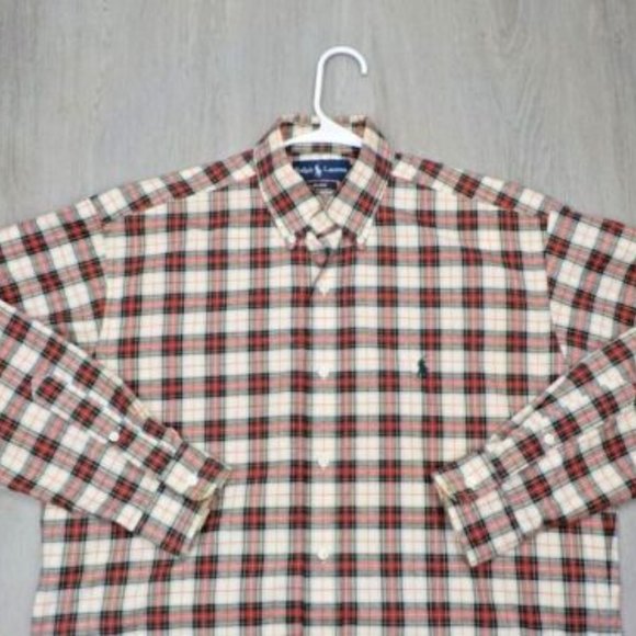 Ralph Lauren Blue Label Mens Plaid Dress Shirt Blake Casual Long Sleeve Size S - Picture 2 of 10